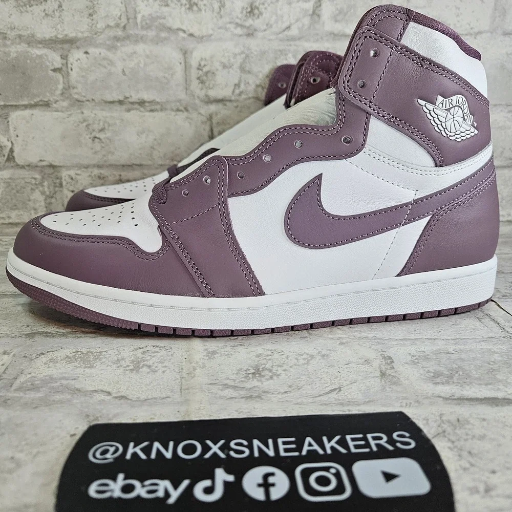 Nike Air Jordan 1 Retro OG High White Sky J Mauve DZ5485-105 Men's Size 11.5